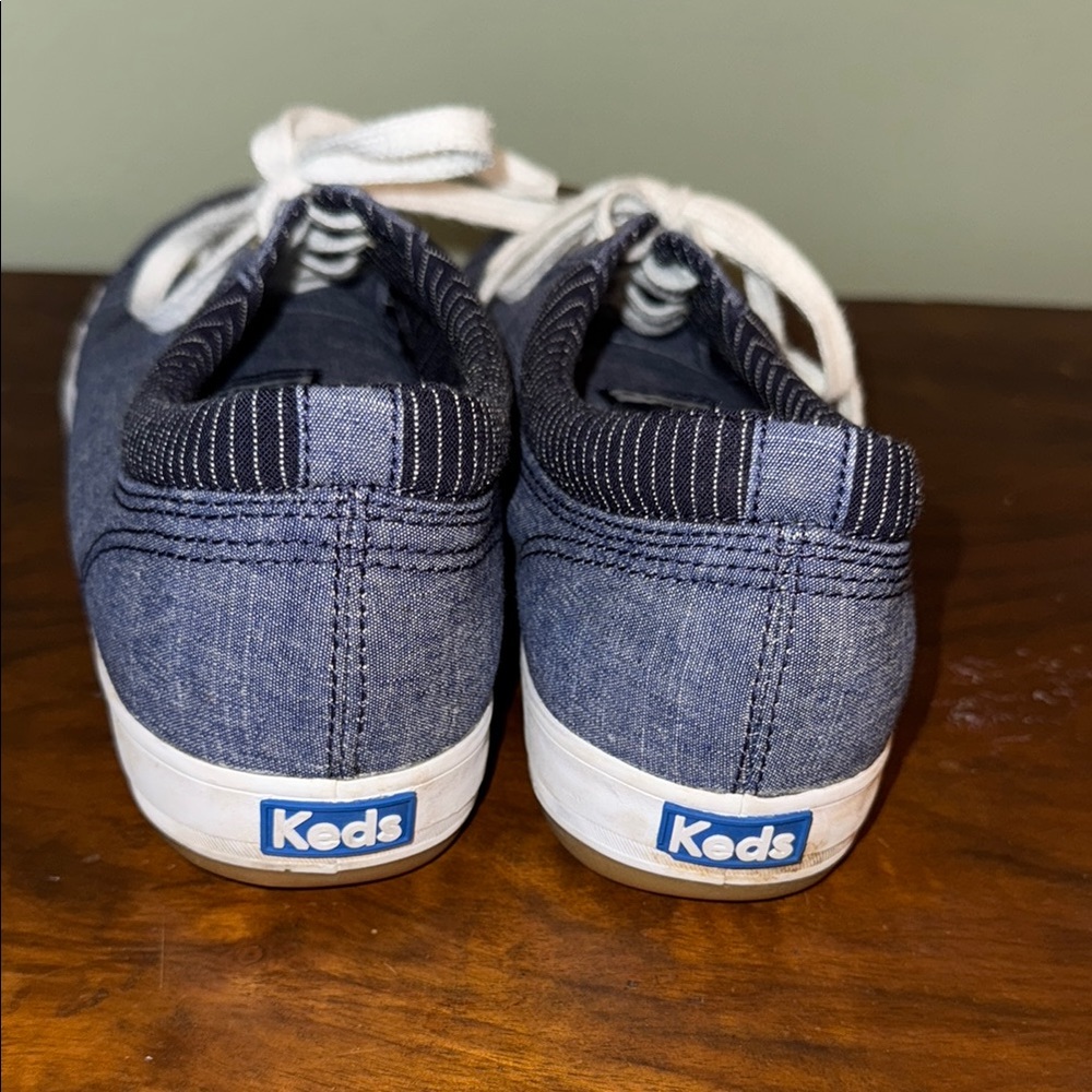 Keds Denim Sneakers with White Laces - Picture 3 of 4